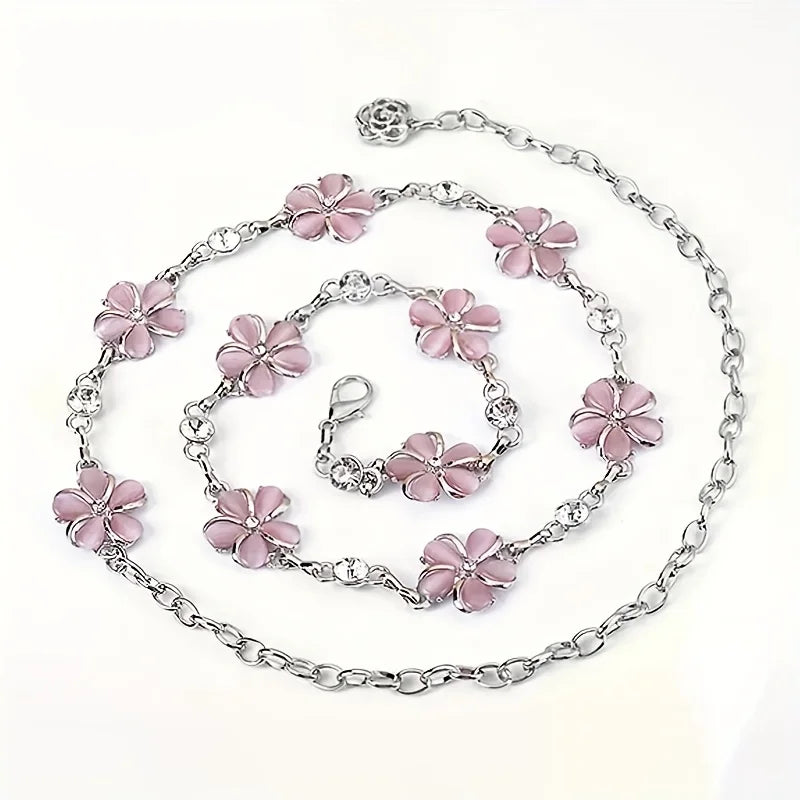 Festival Accessories Waist Chain Belt Flower Pendant Belly Body Chain Jewelry Waist Accessories for Ladies Women