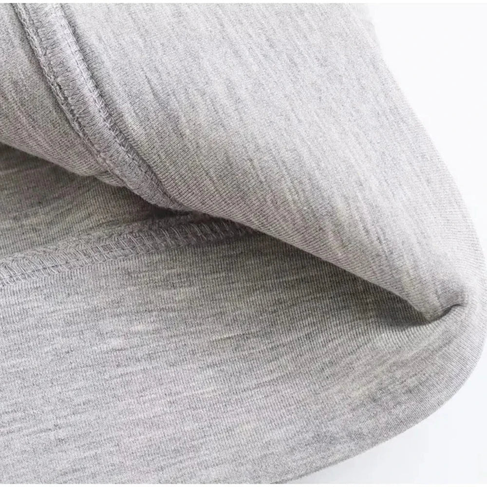 Women's Fashion Warm Hooded Jacket Fall and Winter Gray Long Sleeve Pocket Zipper Jacket Commuter Casual Women Jacket