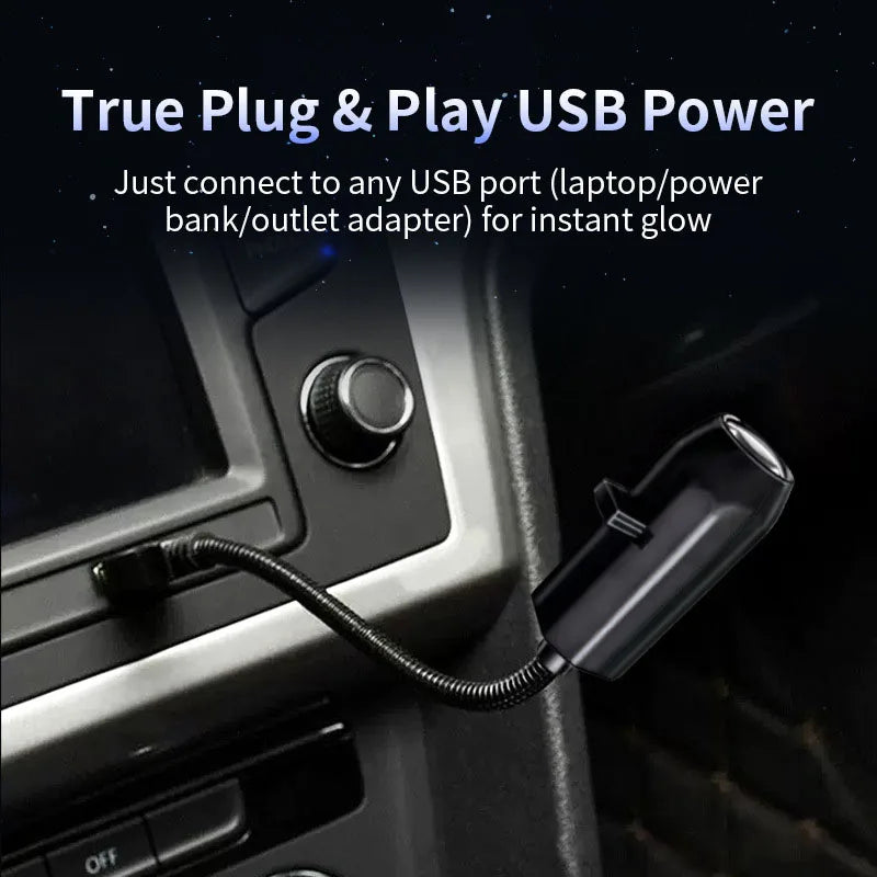 Halloween USB Projector Light Skull NightLight Ghost LED Lamp 360Degree Rotating Switchable Pattern Design Dark & Night Ambiance