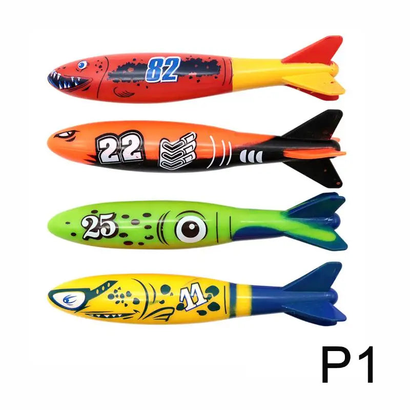 Kids Diving Game Toys Set Cartoon Underwater Diving Toys Diving Game Water Sports Toy Set Swimming Pool Accessories