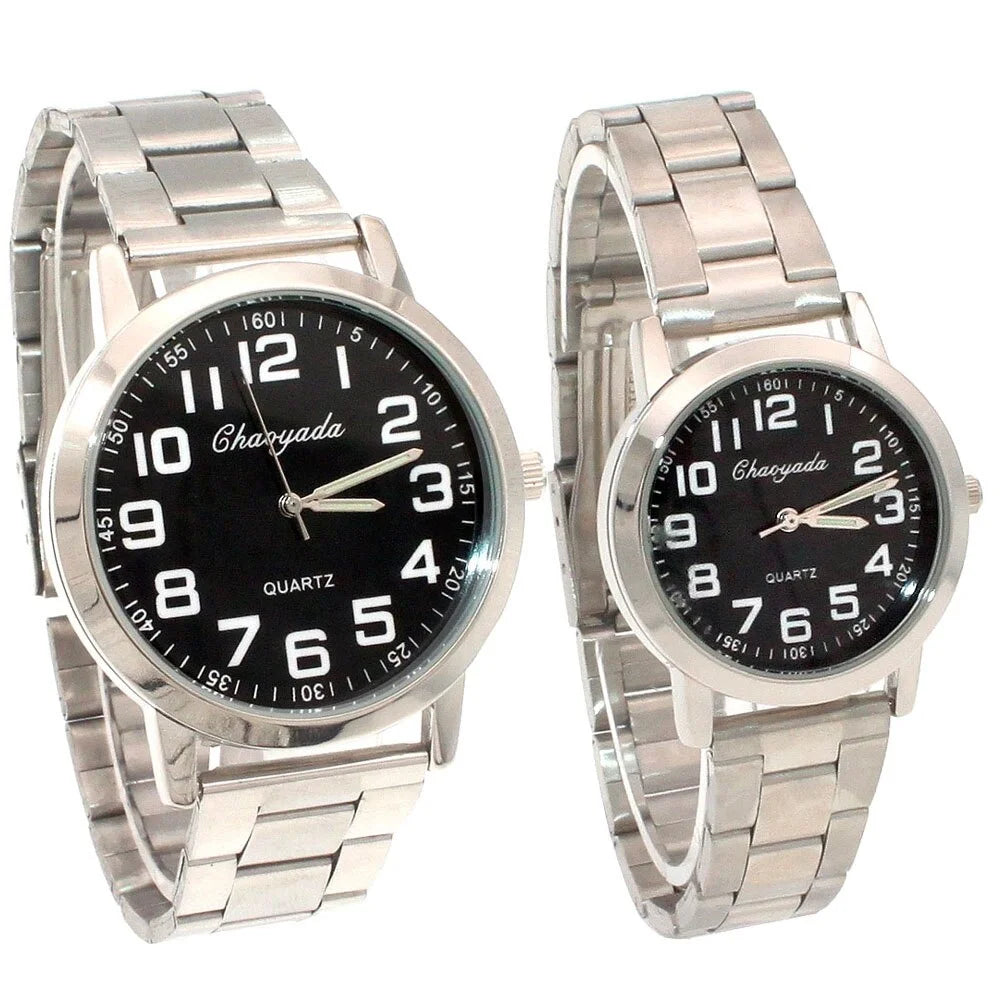 Men Women Watches Waterproof Luxury Quartz Business Stainless Steel Clock Male Relogio Masculino Couple Watches