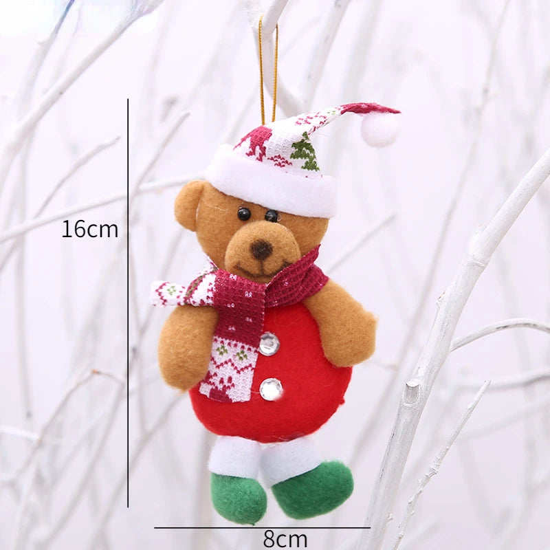 New Year 2022 Christmas Tree Decorations Cute Dolls Pendant Navidad 2021 Home Decor Christmas Tree Ornaments Xmas Gift