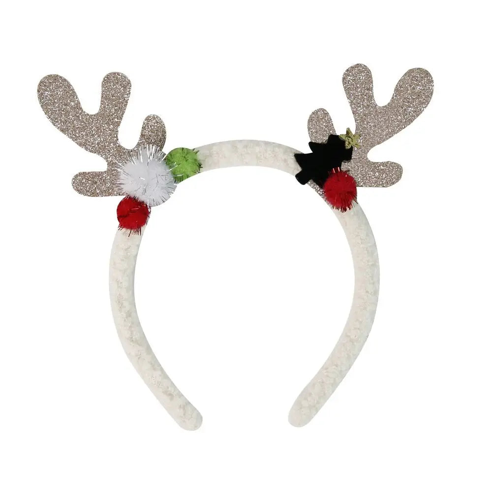 Accessories Decoration Pros  Ball Elk Children Girls Hair Wear Antler Hair Hoop Women Hair Band Christmas Hair Accessories