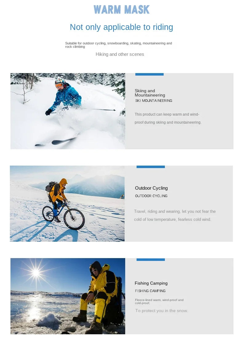 Winter New Fleece Hat Tactical Windproof Outdoor Hiking Accessories Hunting Military Men Caps Snowboard Cycling Warmer Beanies