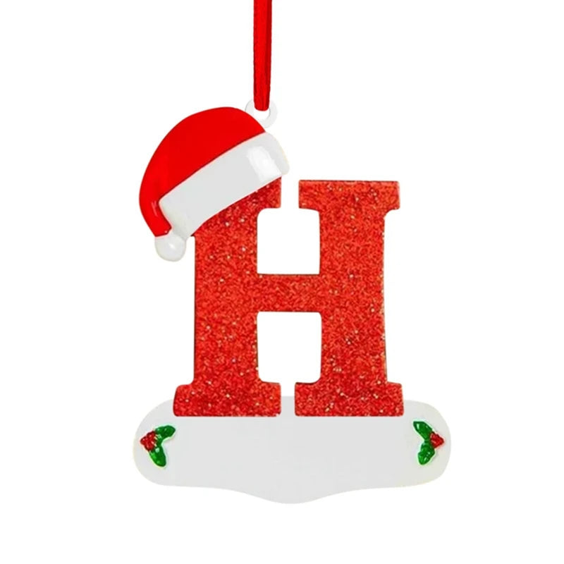 Merry Christmas Decoration Pendant English Alphabet Cristmas Tree Ornaments for Home Decor  Navidad New Year 2026 Gift Accessory
