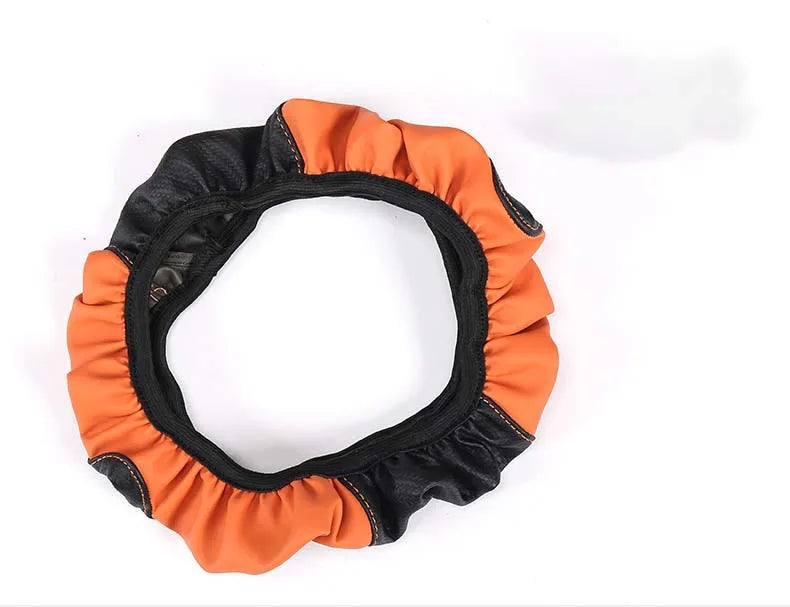 Non-inner-ring Automobile Steering Wheel Cover Leather Four Seasons for Spring Summer Autumn Winter for Men and Women