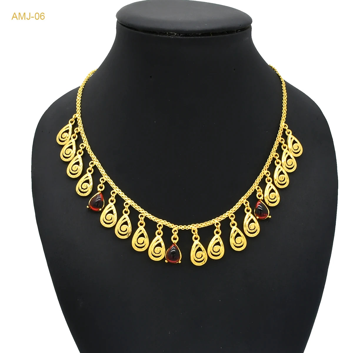 ANIID Dubai 24K Gold Plated Tassel Necklace For Women Bride Crystal Jewellery Italian Wedding African Party Gifts Wholesale