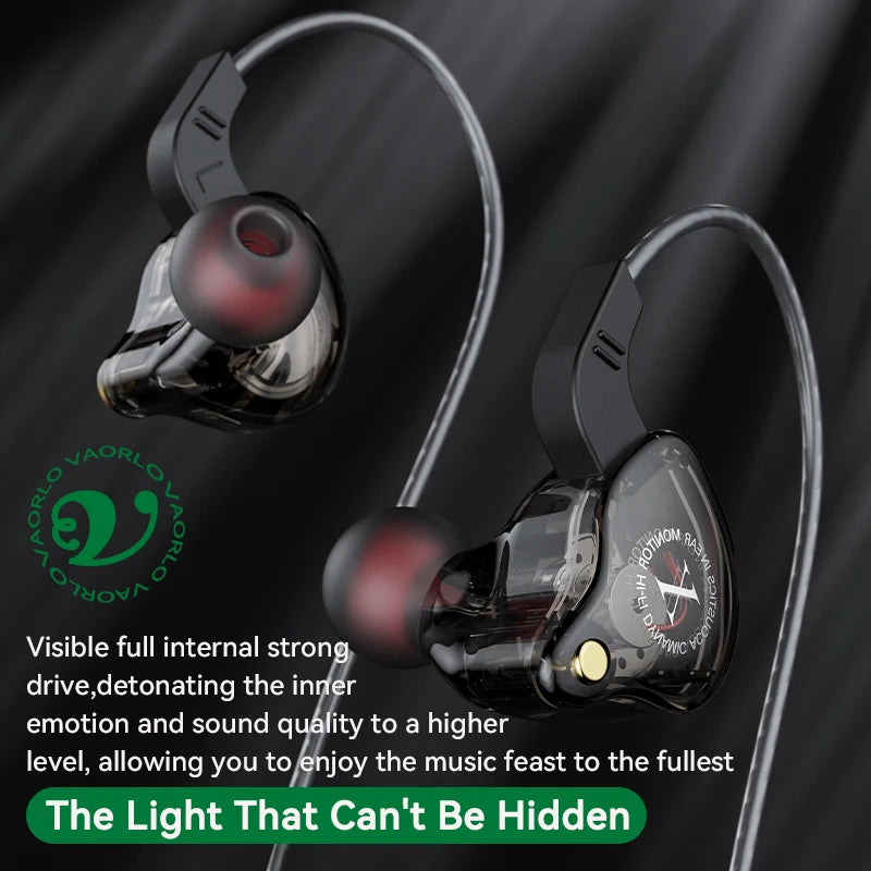 Mobile Wired Headphones Heavy Bass 3.5mm For Phone Earphones Stereo In Ear Headphones with Mic Earbuds Hifi Music Sport Headset