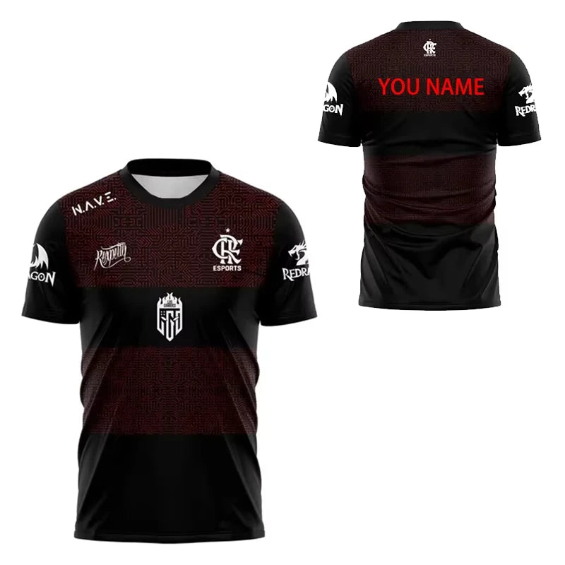 T-shirts For Men Jersey Uniforme MIBR Esports Manto Azul e Dourado 2025 Summer Men Clothes T-shirts For Men Men's Clothing