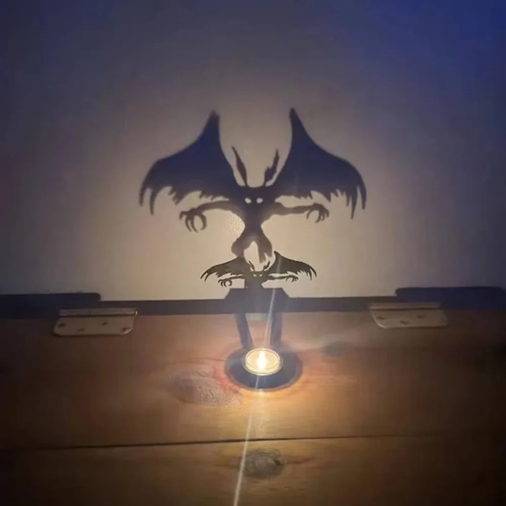 Halloween fun candlestick desktop ornaments decorations metal handicrafts Projection decoration Festival decoration