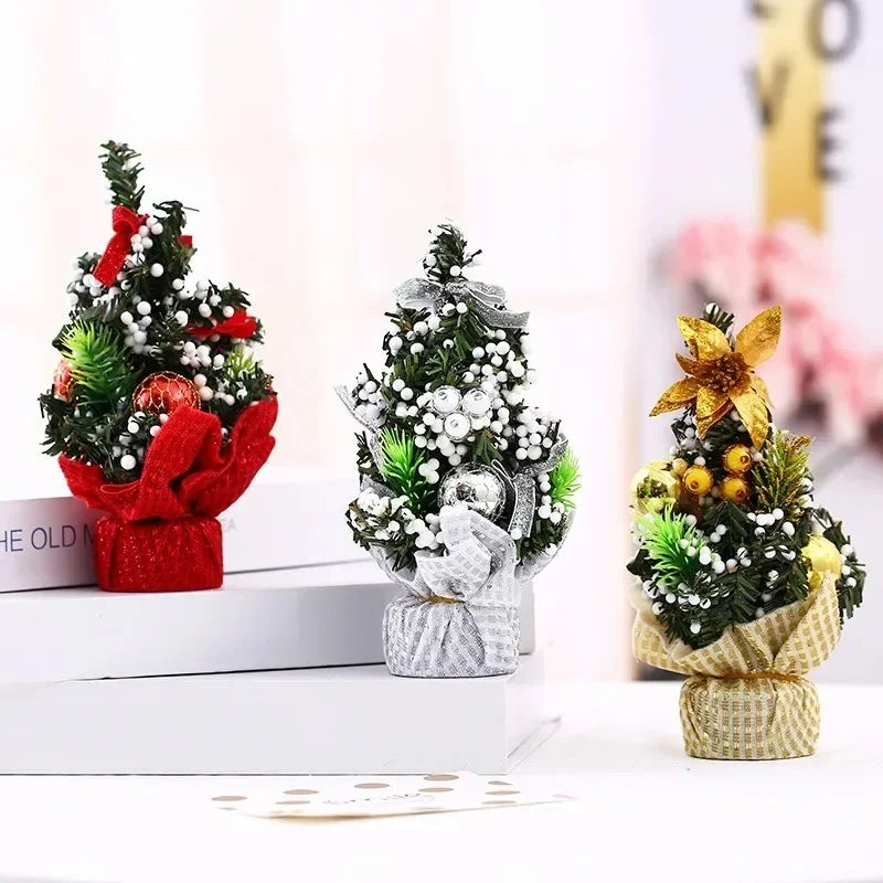 Christmas Tree Christmas Decoration 2026 Home Bedroom Desktop Ornaments Artificial Small Christmas Tree New Year Children Gift