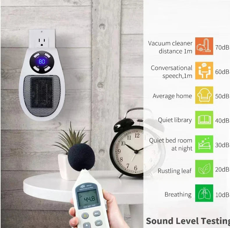 Portable Electric Heater Mini Radiator Plug in Wall Home Appliance with Remote Control Fast Heating Hand Warmer for Room Desktop