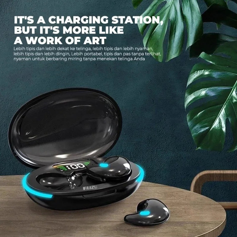 Wireless Headphones Bluetooth Earphones Bass Noise Reduction Hi-fi Music Wireless Earphones with Digital Power Display