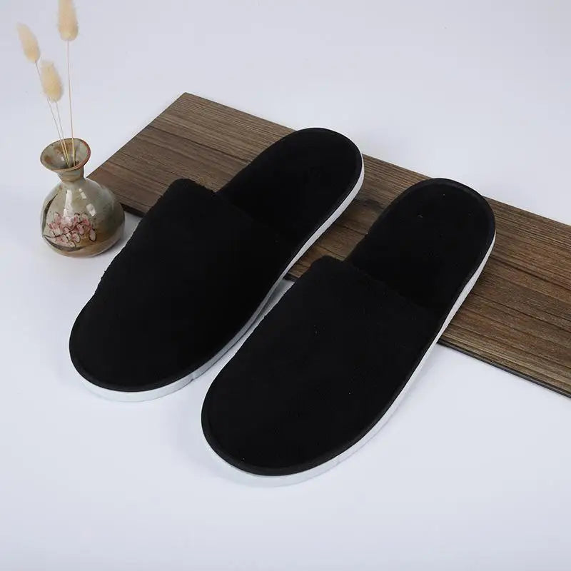 Women Indoor Slippers warm furry Home Slipper Winter Home shoes Women Men House Flat Closed Toe Slides for Bedroom Flip Flops
