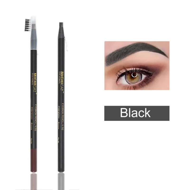 1PC Eyebrow Pencil Waterproof Microblading Eyebrow Pen Tint Tattoo Eyebrows Makeup 6 Colors Natural Long Lasting Eye Brow Pencil