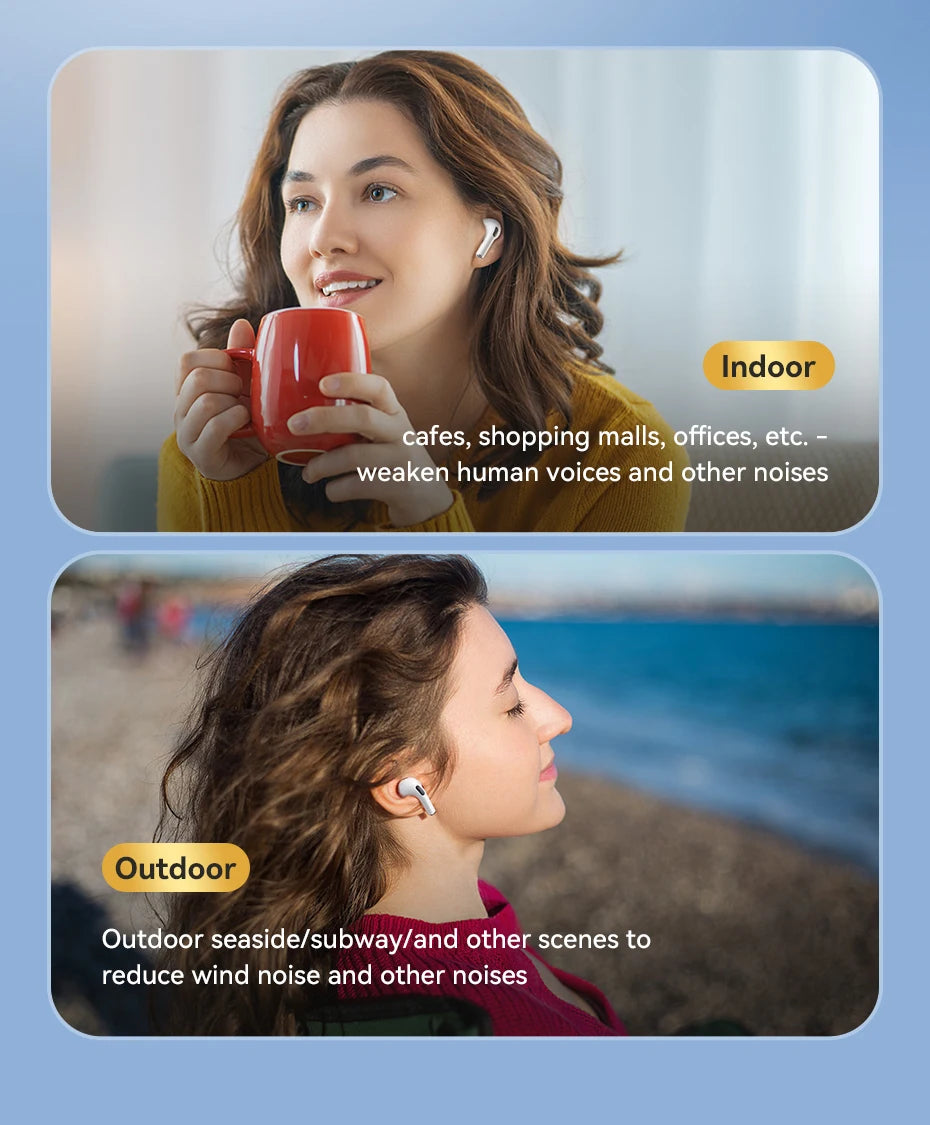 HOCO EW60 Wireless Bluetooth Headphones Tws Waterproof Earbuds Earphones HD Mic with touch Control Earbuds For Smartphones