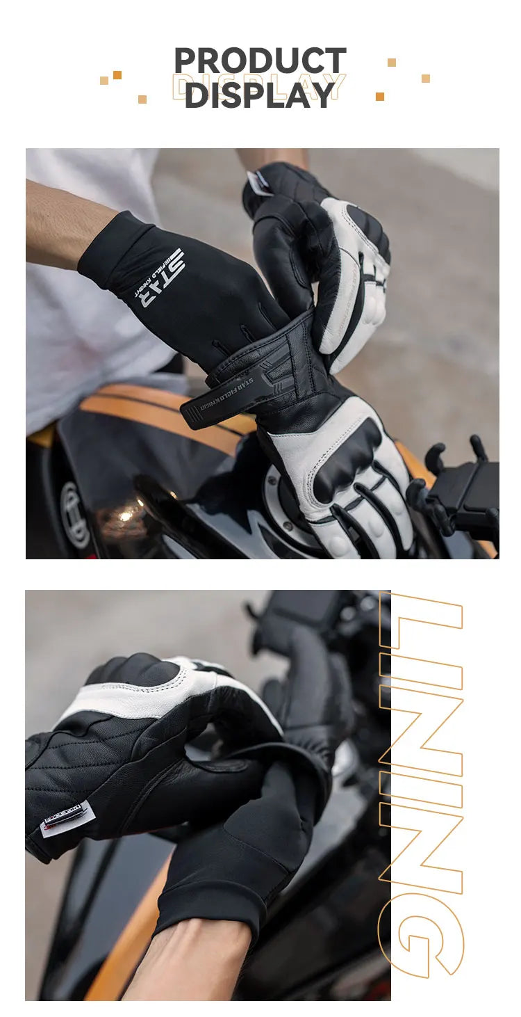 Winter Summer Motorcycle Gloves Black Ice Silk Inner Liner Breathable Sweat Absorption Quick Drying Riding Equipment Accessories