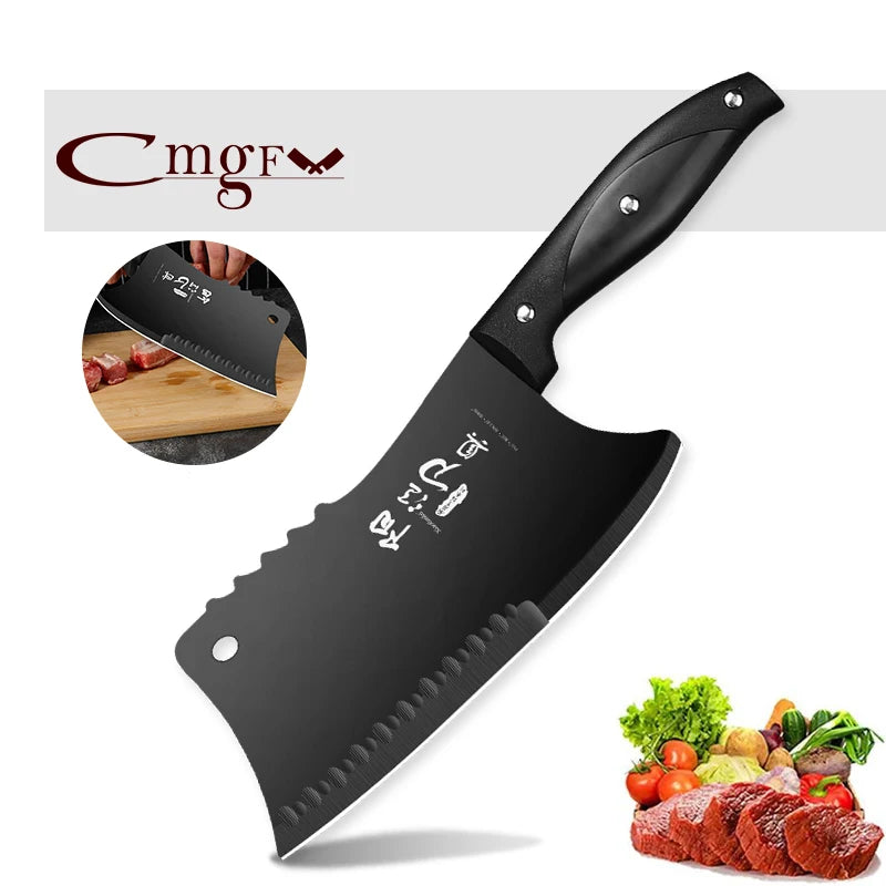 Kitchen knife New knives for Chinese chefs Chinese kitchen knife, blade knife - cutting meat, chopping small bone knife-1pcs