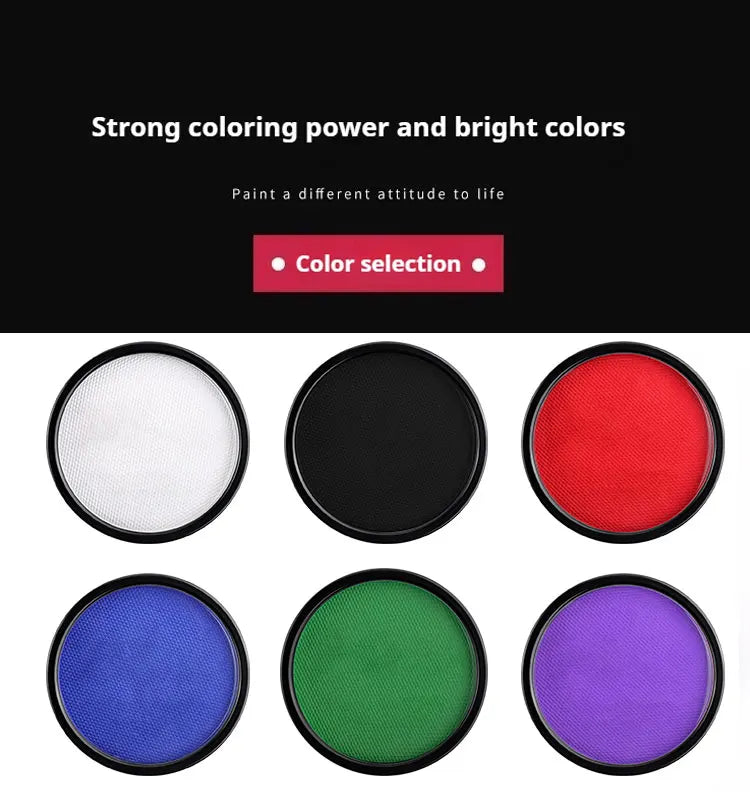 Halloween Foundation Cream Cosplay White Concealer Make-Up Body Paint Stick Party Long-lasting Non-Toxic Oil Based Face Makeup