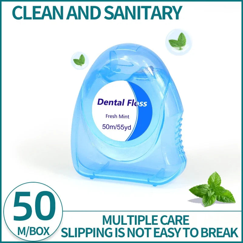 Mint Dental Floss Roll Household Dental Floss Separate Packaging Clean Gap Slim Household Pack Disposable Dental Floss Line