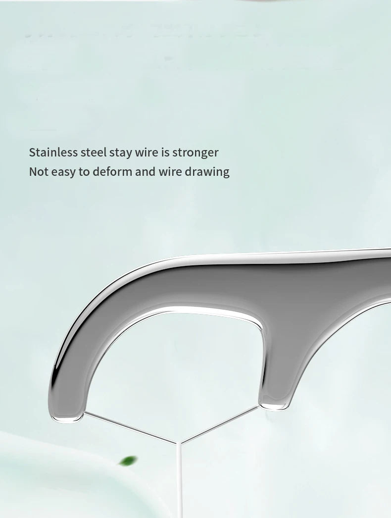 Stainless Steel Toothpick Set Tooth Flossing Reusable Toothpicks Portable Toothpick Floss Teeth Cleaner Oral Cleaning