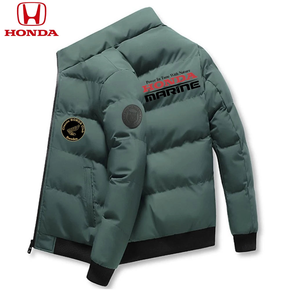 Honda Men Down Jackets Parker Coat Parker Jacket 2025 New Thick Warm Winter Men's Puffer Casual Cold and Waterproof Clothing