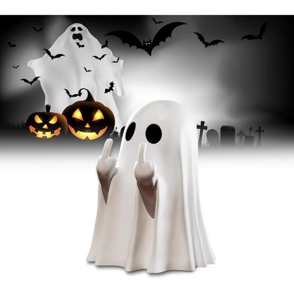 Halloween Ghost Ornament Cute Resin Creative Pen Holder Funny Creative Ghosts Home DIY Decor Cute Tabletop Ornaments Funny Gifts