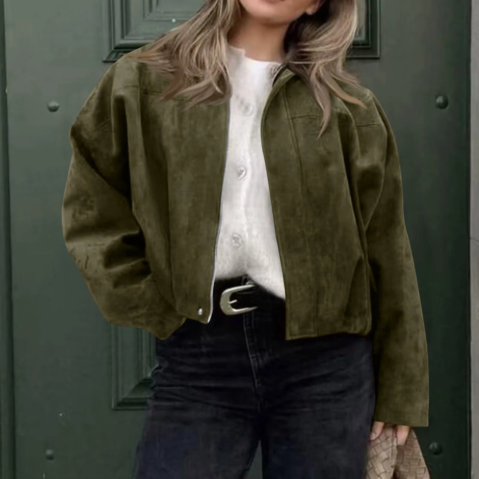 Women's Jackets Coat Fashion Turn-down Collar Long Sleeve Loose Coats Vintage Female Outerwear Chic Street Youth Jackets Tops