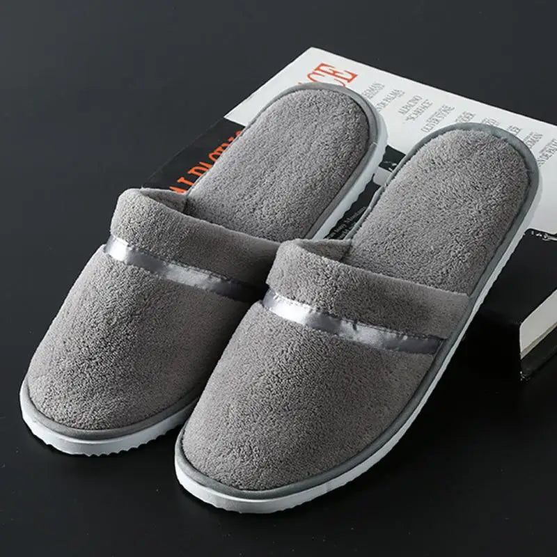 Women Indoor Slippers warm furry Home Slipper Winter Home shoes Women Men House Flat Closed Toe Slides for Bedroom Flip Flops