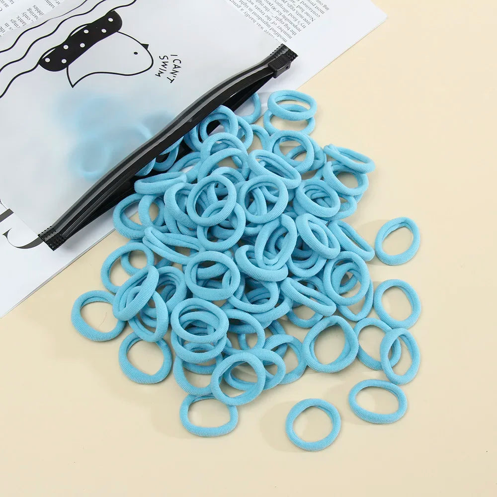 50pcs Women s Seamless Thumb Ring Hair Ties Bagged Ponytail Holders With Small Elastic Bands For Diy Simple Fashion Hair Cord