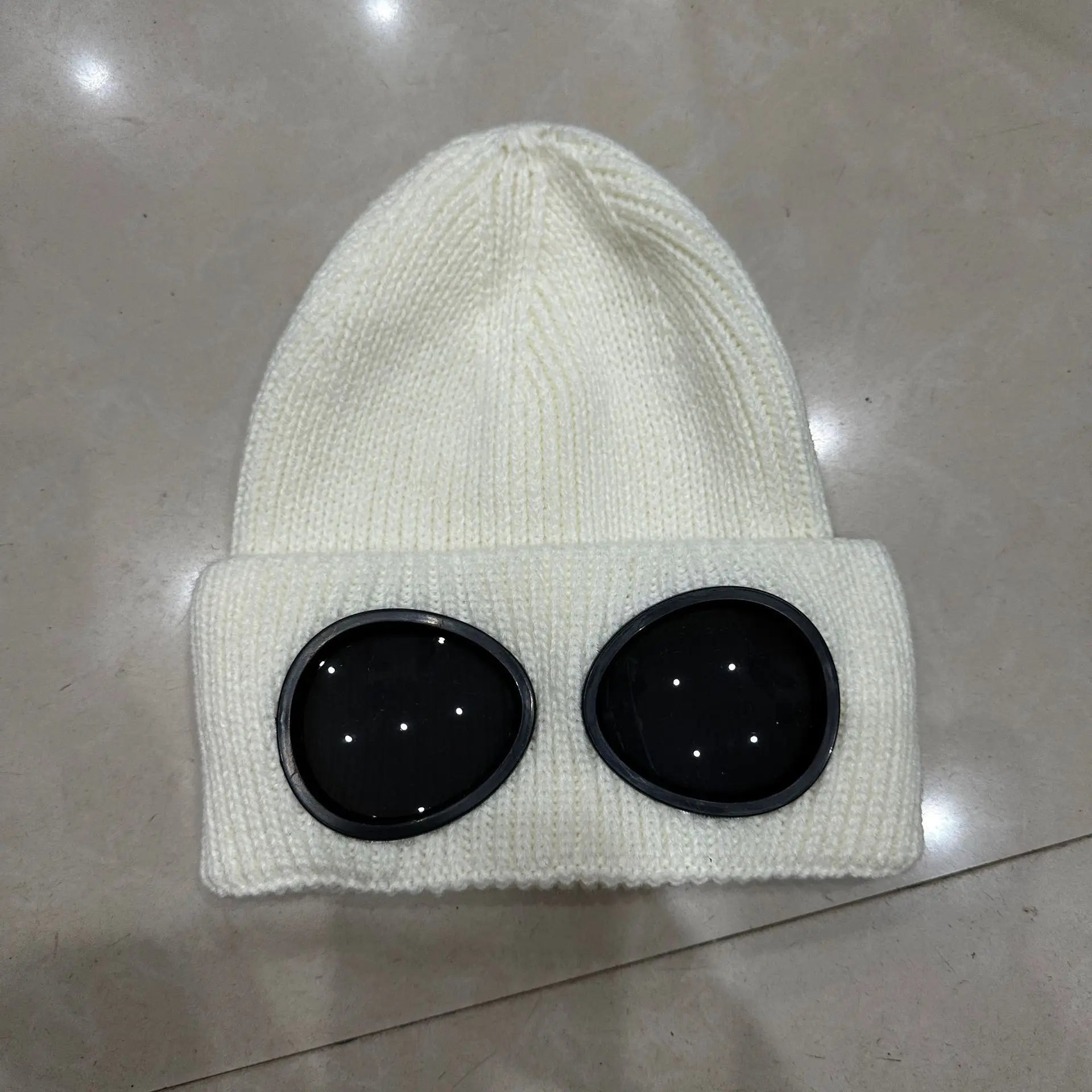 Autumn Hat Winter men's Cap Windproof  Fleece Ski Hat Knitted Warm Wool Glasses Fashion Outdoor