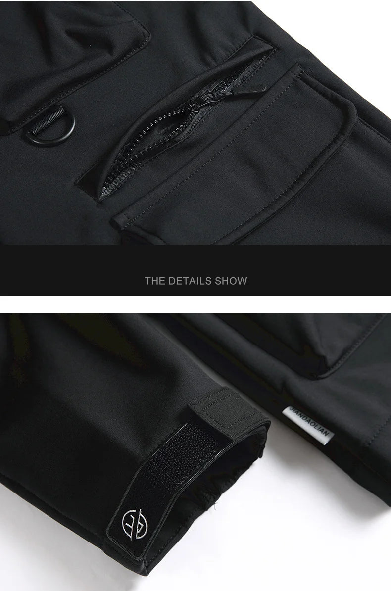 Hiking Jacket Uniform Wool Work Suit Winter Men's Waterproof Jacket Trousers Work Protective Clothing Warm Camouflage Outdoor