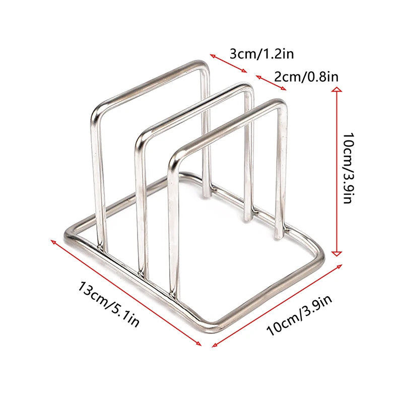 Kitchen Storage Stainless Steel Cutting Board Rack, Household Kitchen Storage Rack, Pot Cover Bracket, Cookware Accessories
