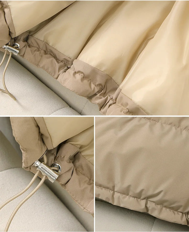 Women Autumn Winter Short Down Jacket 2025 New Plus Size Loose Cotton Padded Jacket Women Hooded Warm Casual Jacket Women Parkas