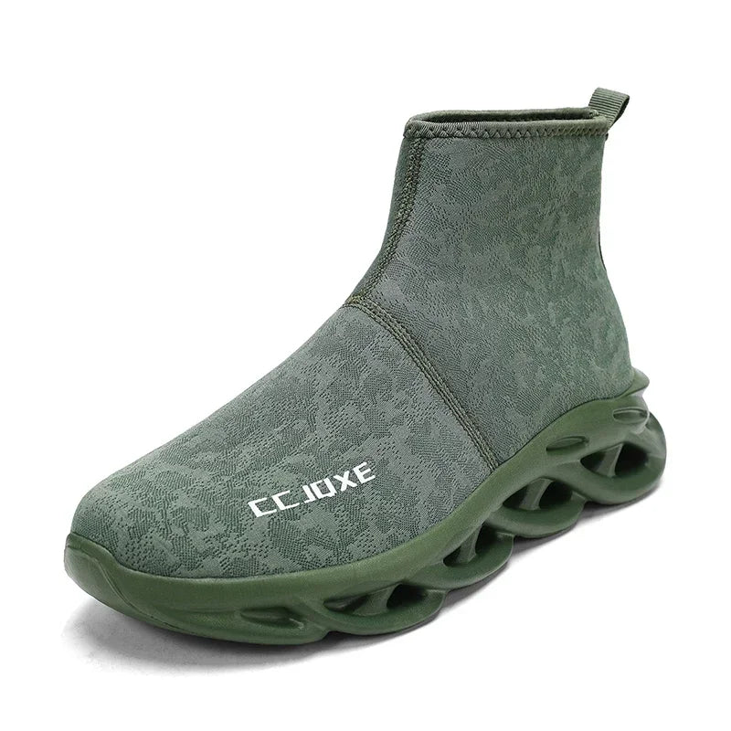 Socks Shoes for Men Black Sneakers Light Breathable Men Runing Shoes Outdoor Platform High Top Men Shoes New Unisex Sport Shoe