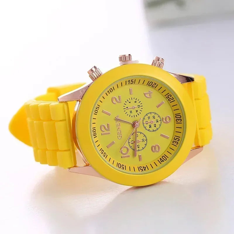 Women Watches 2024 New Fashion Luxury Brand Women Watch Silicone Strap Quartz Wrist Watch for Female Relogio Feminino Zegarki