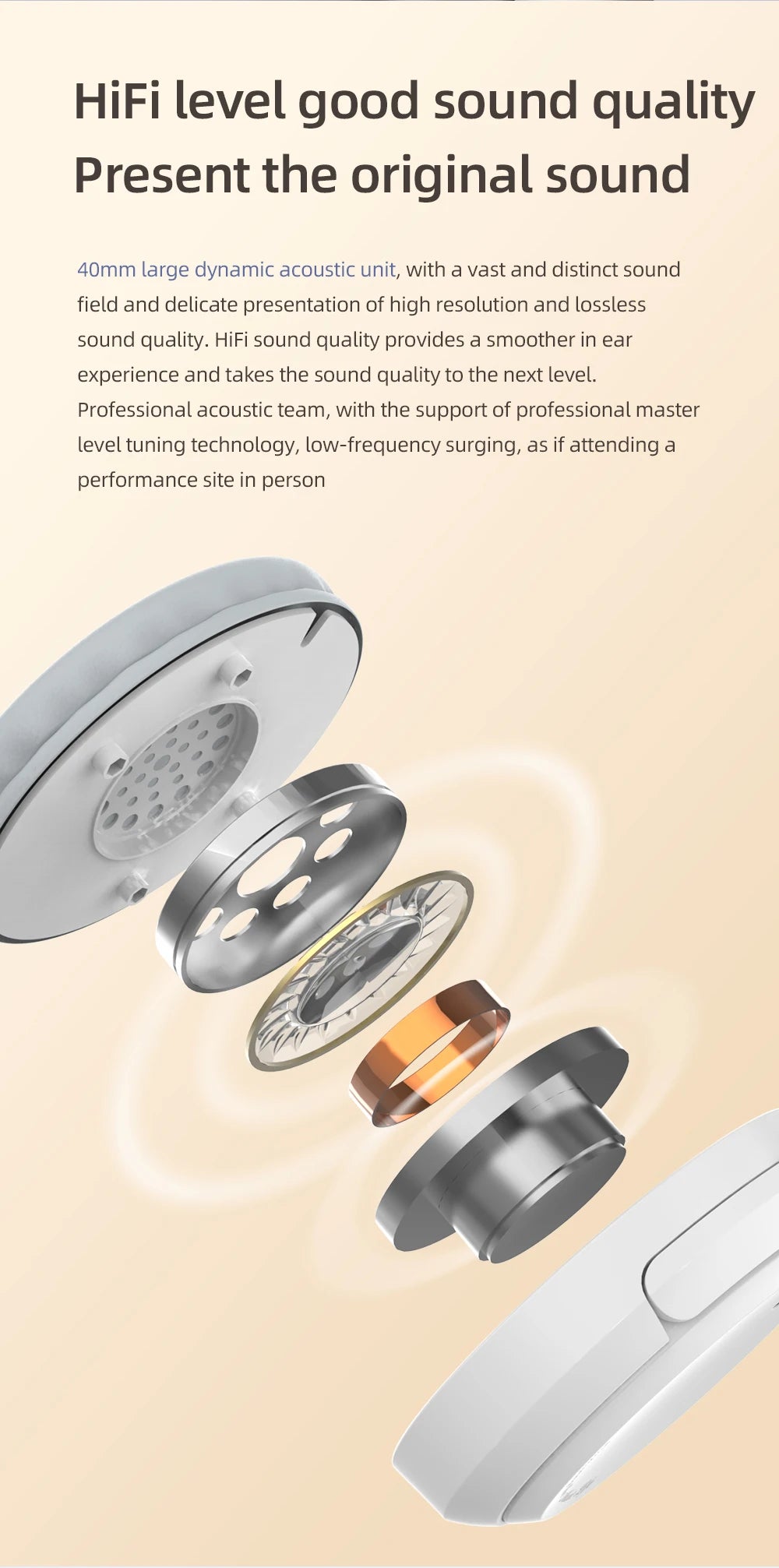 Headset Over-Ear Hood Wireless Bluetooth Earphones 5.3 Gaming Sports Earphone bluetooth Music Headphone High Fidelity Foldable