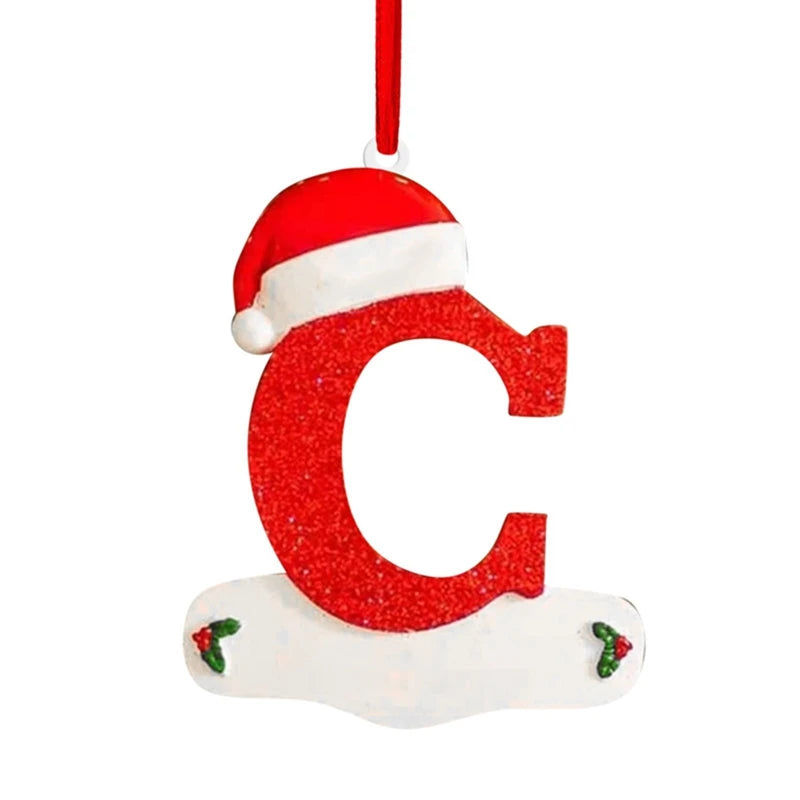 Merry Christmas Decoration Pendant English Alphabet Cristmas Tree Ornaments for Home Decor  Navidad New Year 2026 Gift Accessory