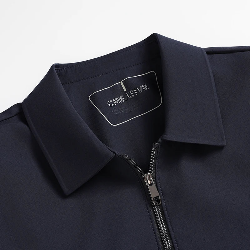 Jacket Men's 2025 Autumn New Item Middle-aged Dad Outfit Casual Business Stand Collar Administrative Cadre Jacket Men