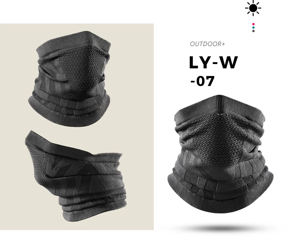 Winter Ring Tube Soft Bandana Mask Neck Gaiter Scarf Skiing Snowboard Windproof Half Face Cover Warmer Scarves Hood Women Men