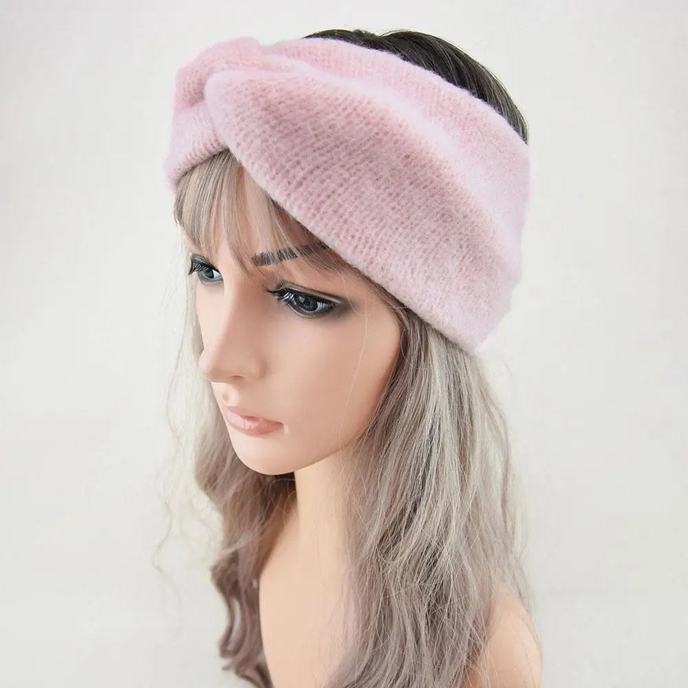 Winter Warm Cross Knot Headbands For Women knitting Elastic Hair Bands Turban Woolen Warm Crochet Headband Hair Accessories