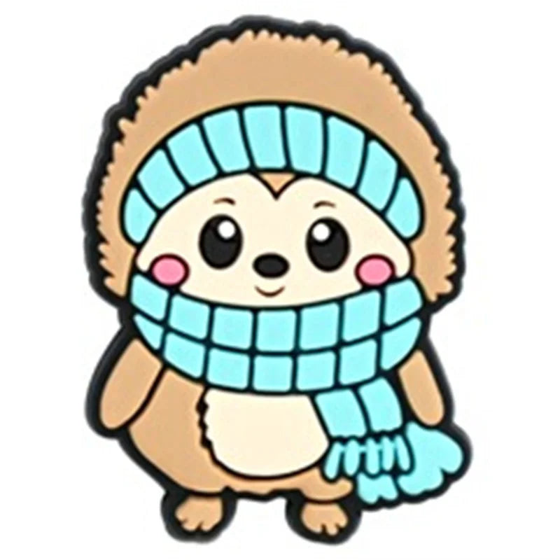 22Pcs Winter Ice Snow Shoe Charms Decoration for  Pin Accessories Bracelet Wristband Women Party Gifts