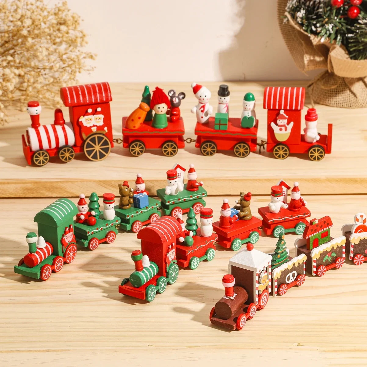 Christmas Train Merry Christmas Decorations For Home 2025 Cristmas Ornament Xmas Navidad Noel Gifts Happy New Year 2026 Gifts