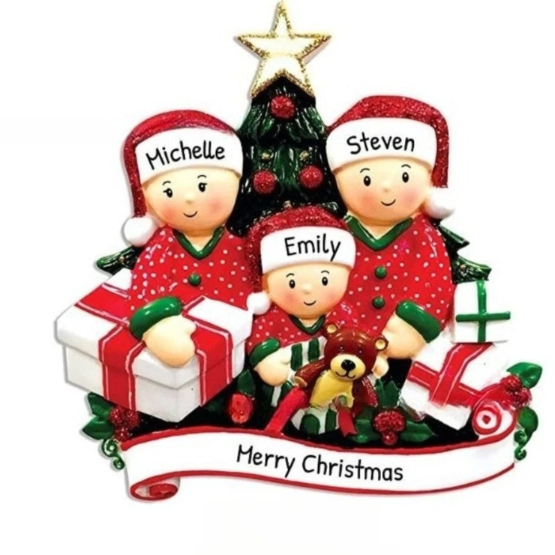 Christmas Tree Hanging Decorations DIY Personalised Navidad Ornaments For Home Xmas Decor New Year 2025 Gifts Crafts
