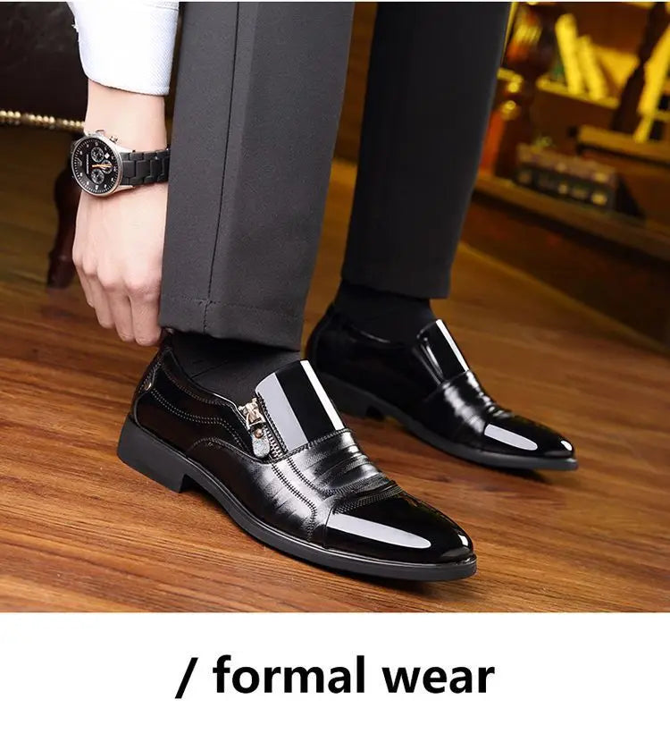Shoes for Men Shoes Leather Shoes Business Dress Shoes All-Match Casual Shock-Absorbing Wear-Resistant Footwear Chaussure Homme