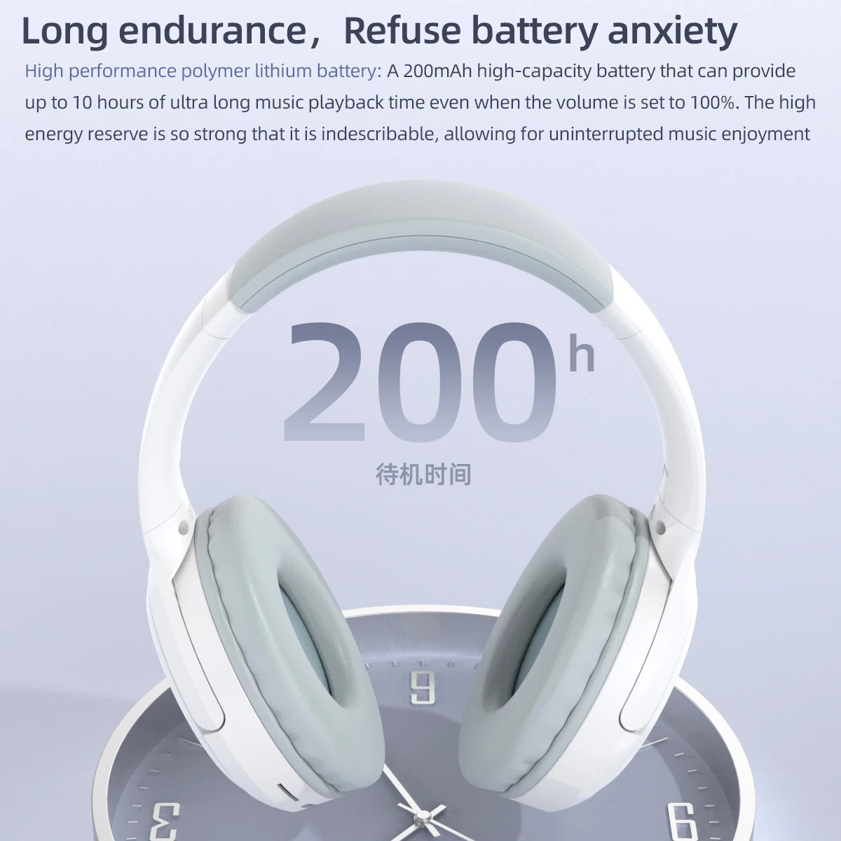 Headset Over-Ear Hood Wireless Bluetooth Earphones 5.3 Gaming Sports Earphone bluetooth Music Headphone High Fidelity Foldable