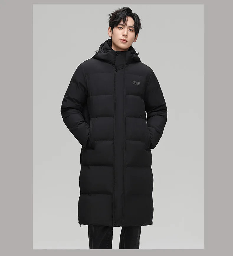 Canada Fashion Winter Jackets for Man Down Parka Coat Man White Goose Down Jacket Hooded Warm Thick Long Puffer Jacket HXY252