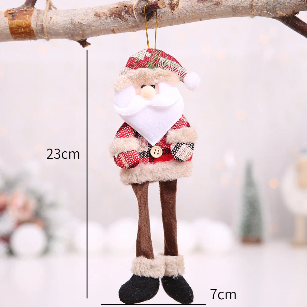 New Year 2022 Christmas Tree Decorations Cute Dolls Pendant Navidad 2021 Home Decor Christmas Tree Ornaments Xmas Gift