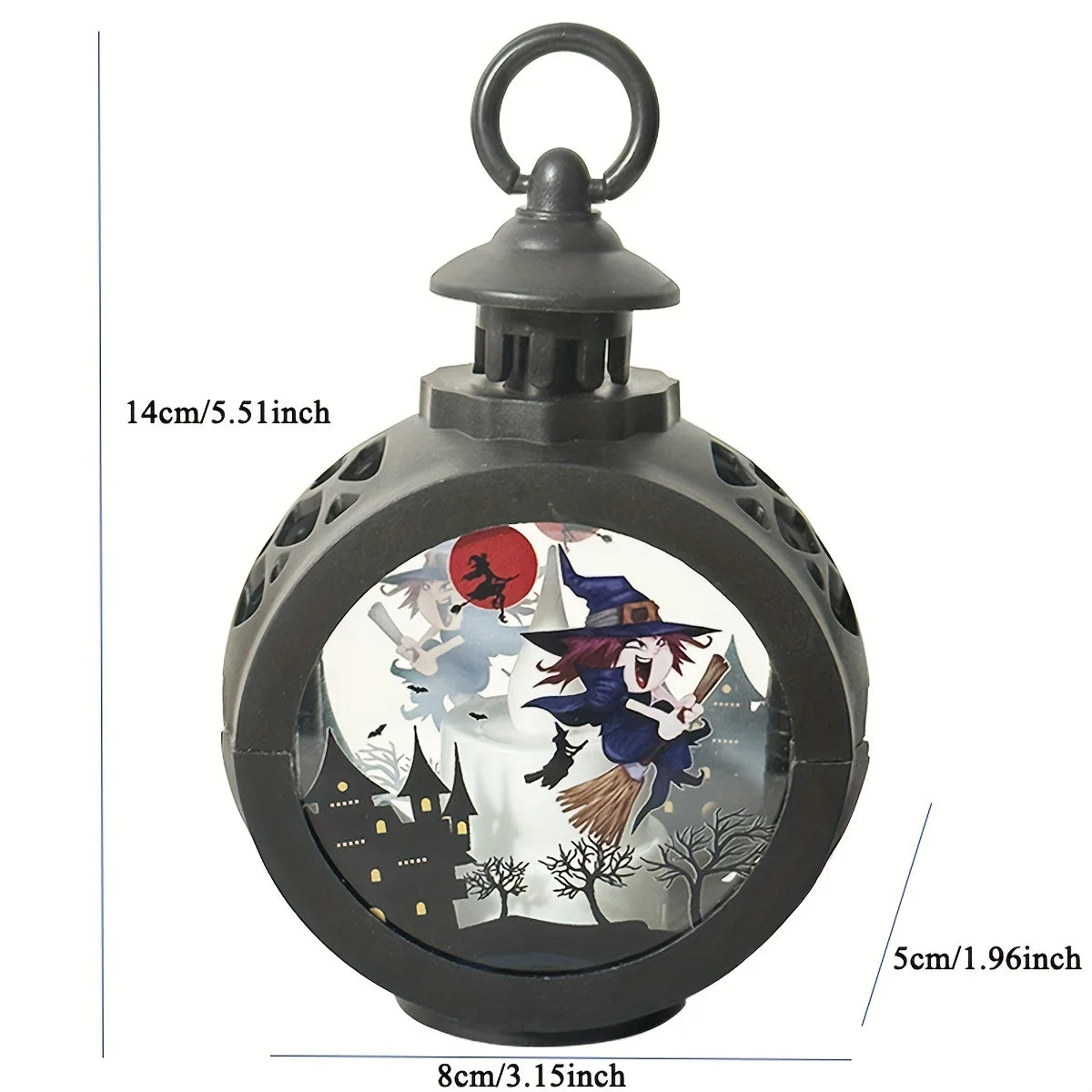 Halloween Oil Lamp，LED Electronic Wax Candle Light，Handheld Lantern，Party Atmosphere Props，Luminous Ornaments