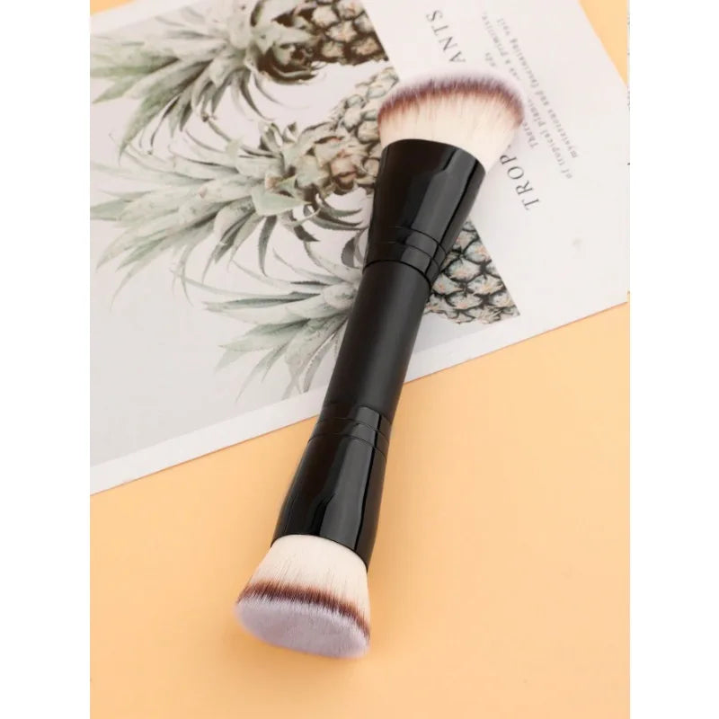 1 PCS Double End Makeup Foundation Brush for Blending Liquid Pressed Powder Concealer Blush Polishing